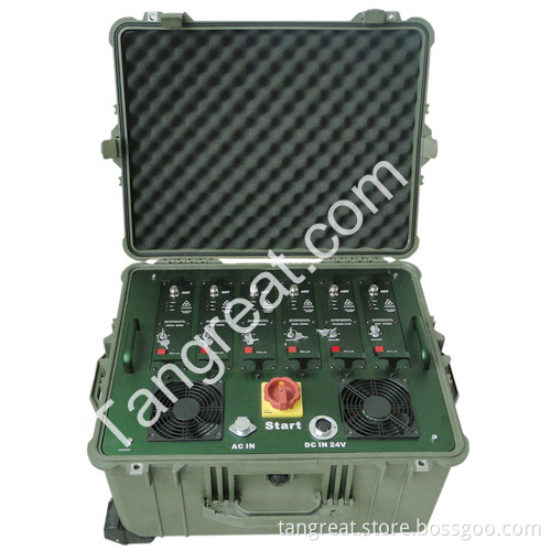 Tg-Multi Band Cell Phone WiFi GPS Portable Convoy Tactical Jammer (TG-VIP MB 1.0)